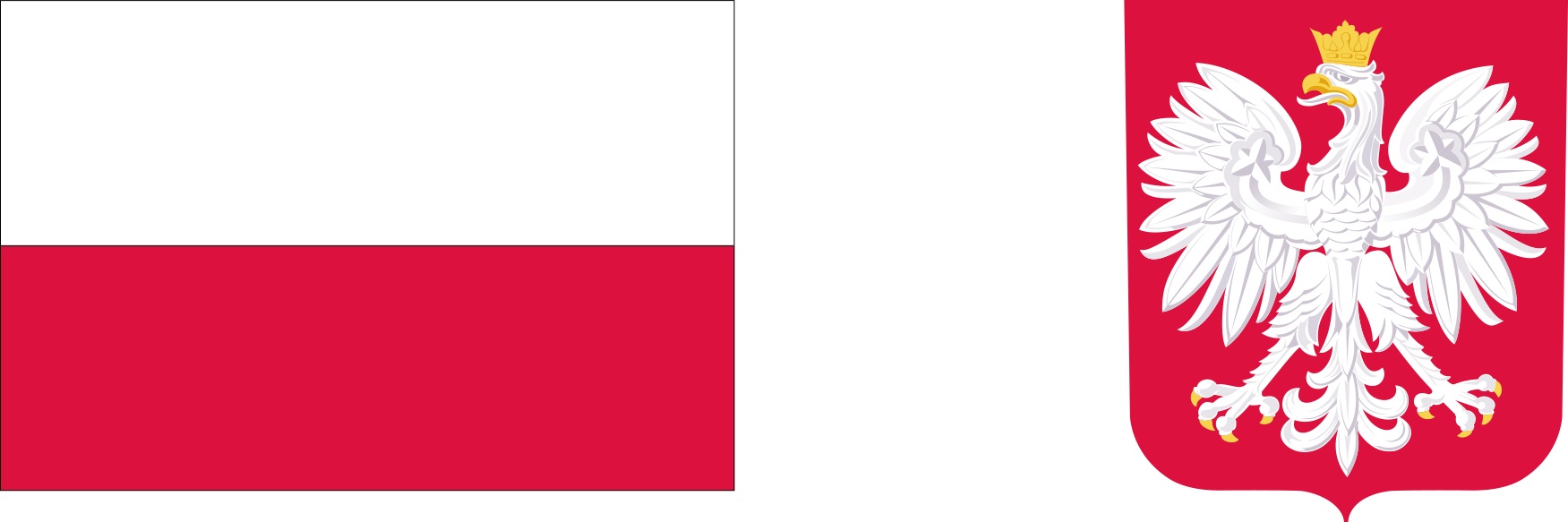 Logotypy - flaga Polski i godło