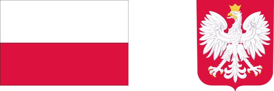 Logo - flaga Polski i godło Logo - flaga Polski i godło